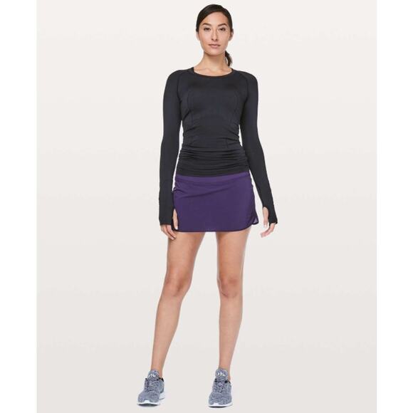 Lululemon Skirt Womens 10 Photo Finish Purple Skort Tennis Athletic Running Gym - Picture 1 of 12